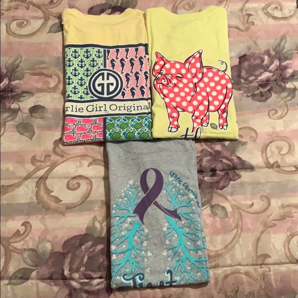 Girlie Girl Orginials Tops - Girlie Girl Originals T-shirt’s Lot (3) Size Small